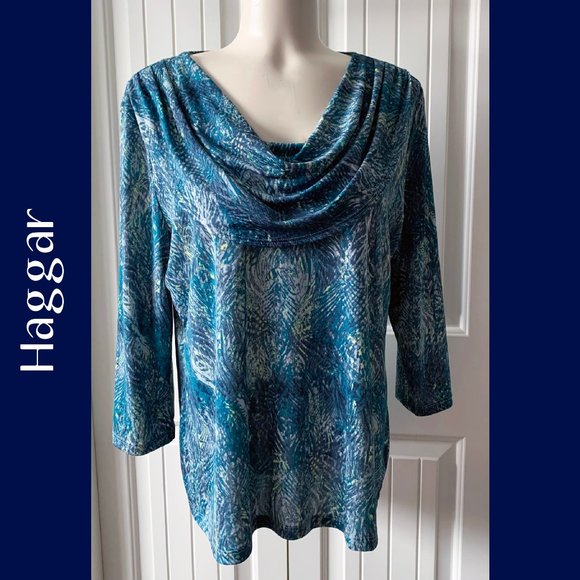 Haggar Silky Knit Top szPL - Picture 1 of 9